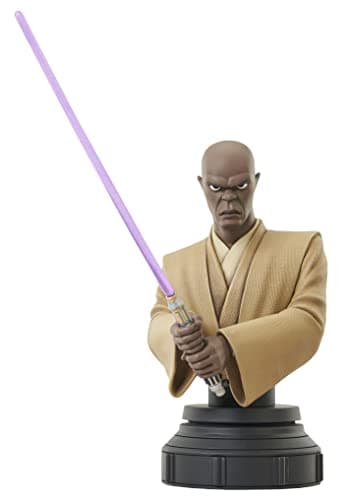 Image of DIAMOND SELECT TOYS Gentle Giant Star Wars Clone Wars Mace Windu 1/7 Scale Bust