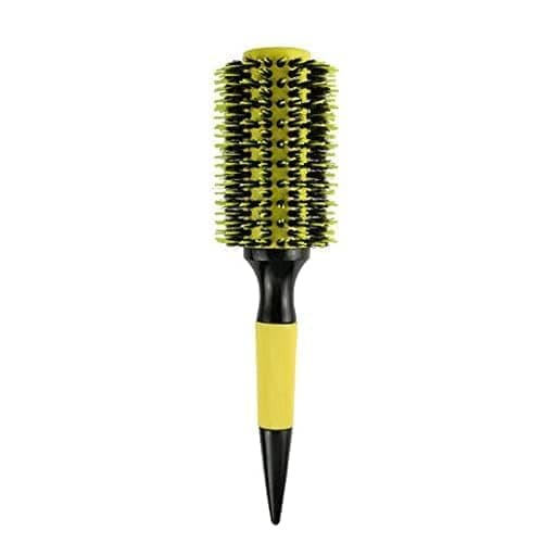 Image of SIUSYACI Boar Bristle Round Hair Brush for Blow Drying Hair Styling Round Dough Quiff Roller Curling Brush Vent Comb for Women and Men (3.5 * 25cm)