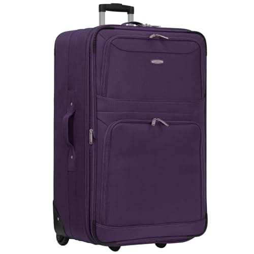 Image of ARIANA® Extra Large Suitcase Lightweight Luggage Trolley Expandable Travel Bag- RT42 (Purple, 32" XLarge)