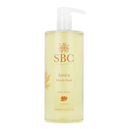 Image of SBC Skincare Arnica Muscle Soak - 1000ml | Soothing Bubble Bath For Men And Women | Vegan Friendly Bath Soak | Arnica Bath Soak For Muscle Tension | Comforting Bubble Bath
