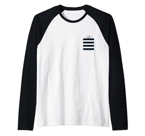 Image of Looney Tunes Taz Stripes Pocket Raglan Baseball Tee
