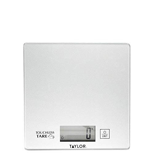 Image of Taylor Pro Digital Cooking Scales with Touchless Tare, For Dry & Liquid Weighing, Gift Boxed, Silver, 5kg / 5000ml Capacity