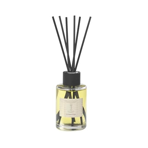 Image of Hassett Green London Boutique Classics Lemongrass & Ginger - Large Fragrance Oil Reed Diffuser - 250ml Glass Bottle with 6 Thick Fibre Reeds - Reduced Packaging