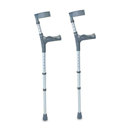 Image of NRS Healthcare Double Adjustable Crutches with Comfy Handle, Long/Tall - Pair