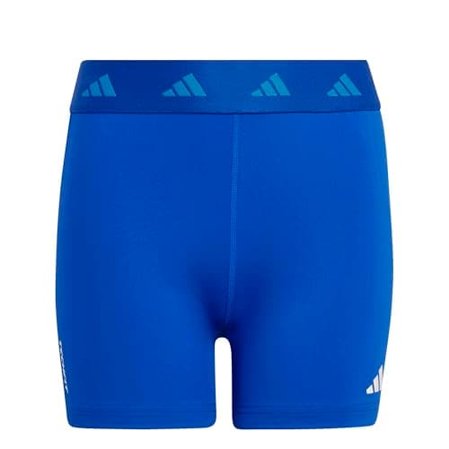 Image of adidas Girl's TECHFIT SHORT LEGGINGS, team royal blue/bright royal/white, 11-12 Years