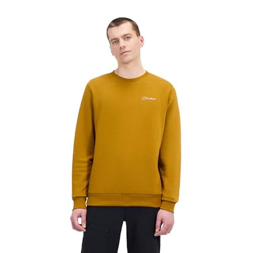 Image of Berghaus Men's Logo Sweatshirt Crew Neck Jumper | Added Warmth | Extra Comfortable Sweatshirt, Clay Soil, L