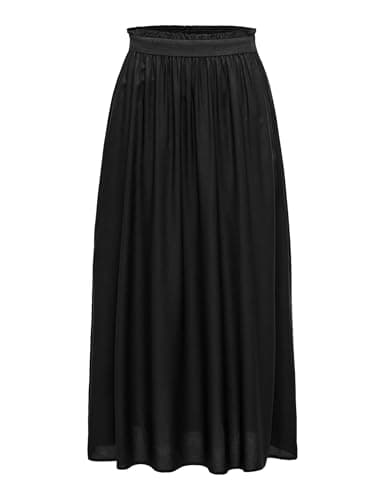 Image of ONLY Women's ONLVENEDIG Life Long Skirt WVN NOOS Skirt, Black, XXS