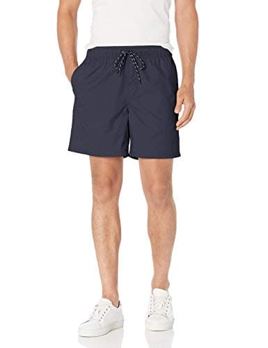 Image of Amazon Essentials Men's 5" (15cm) Inseam Drawstring Shorts, Navy, M