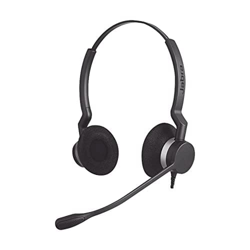Image of Jabra Biz 2300 Duo Headset I Noise Cancelling I QD Connection Lead Compatible (not included) (Renewed)