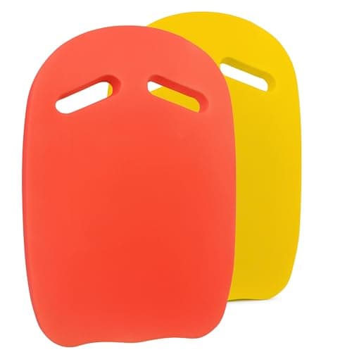 Image of ADEPTNA Pack of 2 Swimming Kickboard for Kids and Adults EVA Foam Swim Training Aid with Double Handles Lightweight, Anti-Slip, Buoyant Kick Float for Beginners Swim Kick Board
