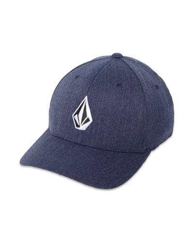 Image of Volcom Full Stone Xfit D5511105BLK Men's Hat, Navy/White, L/XL