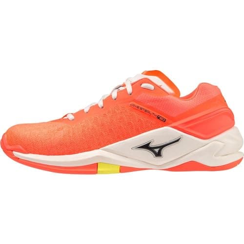 Image of Mizuno Wave Stealth Neo, Unisex Adult Handball Shoes, Neon Flame Black Bolt 2, 8.5 UK