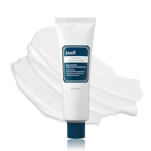 Image of DearKlairs Rich Moist Soothing Cream 80ml, Sensitive Skin, Hypoallergenic, Centella Asiatica, Ceremide, Moisturizer, Full Hydration, Non-sticky texture, K-beauty
