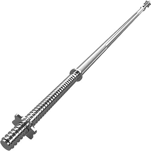 Image of GYM MASTER 1" Diameter Standard Barbell with Spinlock Collars, Choice of Sizes - 5ft