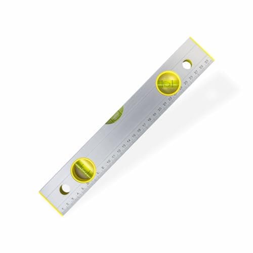 Image of Spirit Level 230mm 12 Inch with 3 Bubble Vials 45° 90° 180° Mini Torpedo Level for DIY Construction Caravan Motorhome Campervan and Picture Hanging