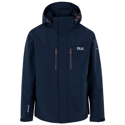Image of DLX Mens Waterproof Jacket with Zip Off Hood, Pockets and Taped Seams Oswalt