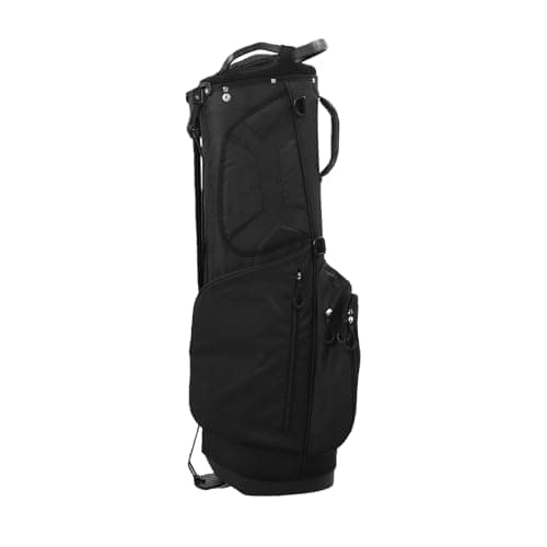 Image of Aomiun Stand Bag Lightweight Stand Bags Portable Bag with Dual Shoulder Straps Durable Nylon Base for Full Set of Clubs (Black)