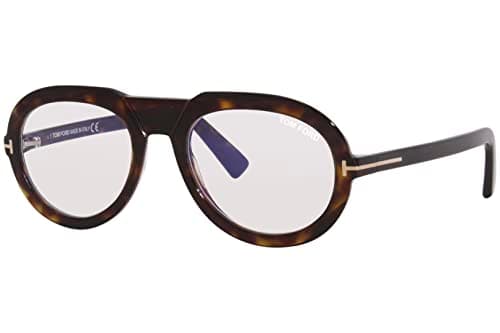 Image of Tom Ford Vista Glasses FT 5756-B BLUE FILTER Dark Havana/Blue Filter 53/20/145 Women's