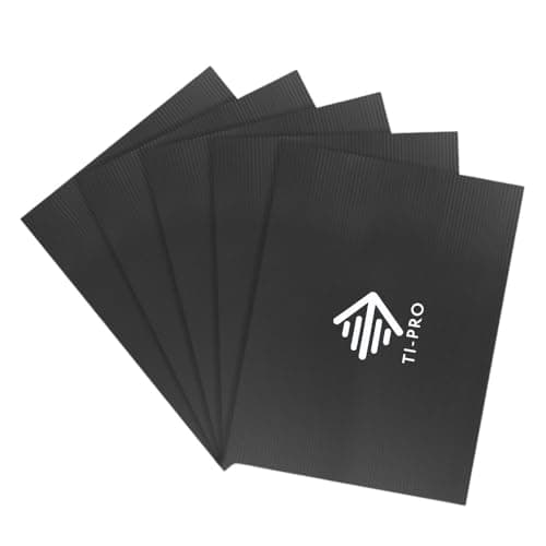Image of TI-PRO Black Correx Floor and Surface Protection Sheet 2.4m x 1.2m x 2mm - DIY Protector Board for Painting Building Work (5 Pack)