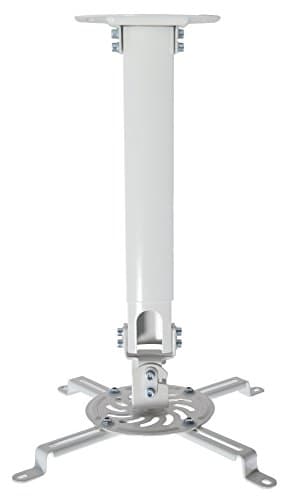 Image of VIVO Universal Extending Ceiling Projector Mount, Height Adjustable Projection, White, MOUNT-VP02W