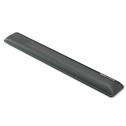 Image of Fellowes Gel Wrist Rest with Microban Product Protection, Graphite (9175301)