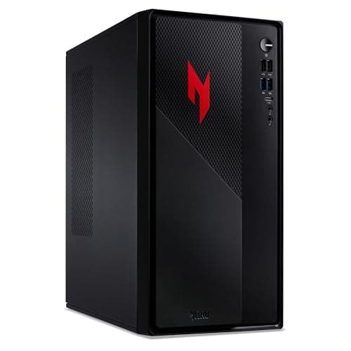 Image of acer Nitro N20 Gaming Desktop PC - Intel Core i5-13420H, 16GB, 512GB SSD, NVIDIA GeForce RTX 5060, No Display, Windows 11, Black