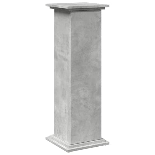 Image of RCODSSK Pillar Style Display Stand, Three Tier Storage Cabinet, 31x30x90 cm Engineered Wood Cabinet with Door and Hidden Compartments