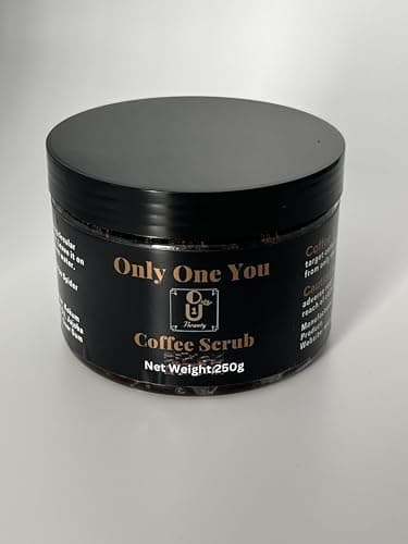 Image of Only 1 U Beauty Coffee Body Scrub – Exfoliating Coffee Scrub with Glycerin & Baking Soda for Smooth Skin, Cellulite & Stretch Marks – 250g
