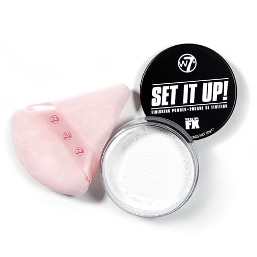 Image of W7 Set It Up! Loose Setting Powder & Precision Puff – Translucent, Feather-Light Finishing Powder & Soft Puff for a Flawless, Matte Finish – Easy, Mess-Free Application for Every Makeup Lover!