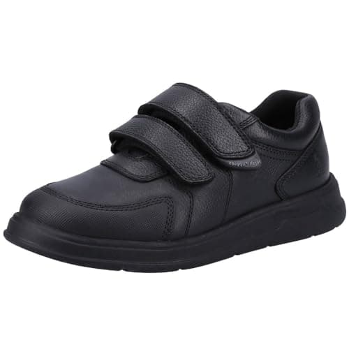 Image of Hush Puppies Boy's Ryan Senior School Uniform Shoe, Black, 8 UK