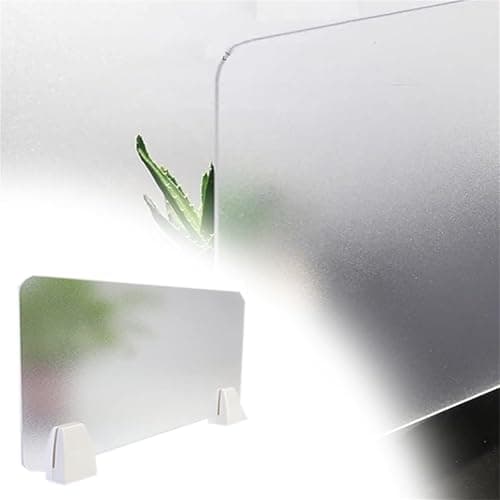 Image of Translucent Desk Divider PanelPrivacy Screen for Table SemiTransparent Partition for Workstation Office Desk Privacy Divider (1PC L 70CM x W 40CM)