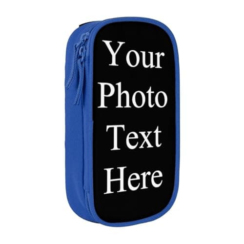 Image of NLWQEKV Personalised Pencil Case Pen Bag for Boys Girls Kids,Custom Name Pencil Case Pencil Pouch Marker Case Storage Bag Cosmetic Bag Makeup Bag for School Office Supplies