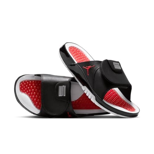 Image of Jordan Hydro XI Retro Men's Slides (FN2452-006, Black/White-Gym Red), Black/White-gym Red, 9 UK