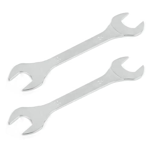 Image of Aoktorkit 2 Pcs Double Open End Spanner,22mm x 24mm Chrome Vanadium Steel Wrench Super-Thin Open Ended Wrench Flat Spanner for Narrow Space,DIY,Pipeline,Repair Bicycle Repair and Home Maintance
