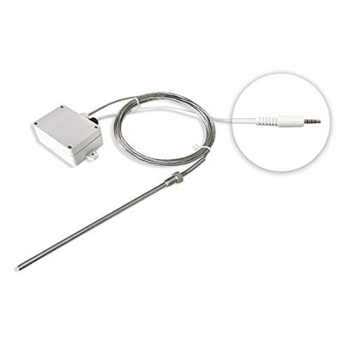 Image of Ubibot RS485 PT-100 Thermocouple Temperature Probe, Platinum Resistor Sensor for Extreme Heat or Cold, Monitor -200 to 400 C,Audio Plug for GS1-AETH Device only