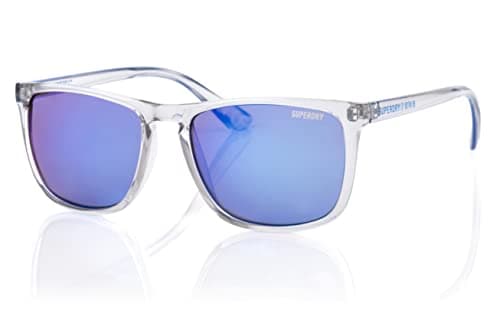 Image of Superdry SDS SHOCKWAVE Sunglasses 153 Crystal Blue/Blue Mirror