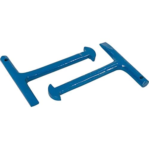 Image of Dapetz ® 2 Piece T-Handle 125mm Trade Manhole/Drain Cover, Lid Lifting/Pulling Keys Universal Opener - Set of 2,