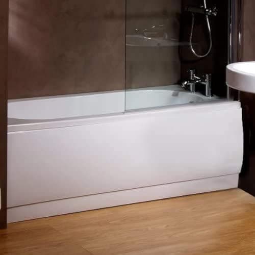 Image of White Acrylic 1700 Front Bath Panel (Size Adjustable*) for Bathroom Soaking Tub (Dimensions - Height:520mm, Length: 1700mm * Can be Cut Down to fit Smaller Baths) by Plumbsaver