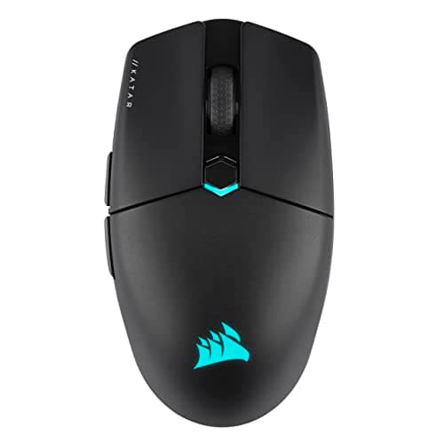 Image of Corsair KATAR ELITE WIRELESS Ultra-Light FPS Gaming Mouse – 10,000 DPI – Symmetric Shape – Up to 110hrs Battery – iCUE Compatible – PC, PS5, PS4, Xbox – Black