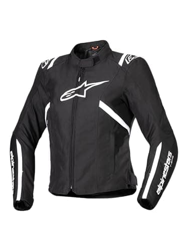 Image of Alpinestars Stella T-SPS V2 WP Black White Women's Textile Motorcycle Jacket, XL