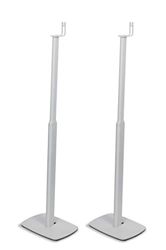 Image of Flexson Adjustable Floorstand for SONOS PLAY:1 - White (Pack of 2) - NOT compatible with Sonos One