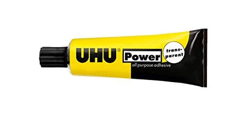 Image of UHU All Purpose Adhesive Power transparent, power adhesive with exceptional bonding strength, tubee 33ml folding box
