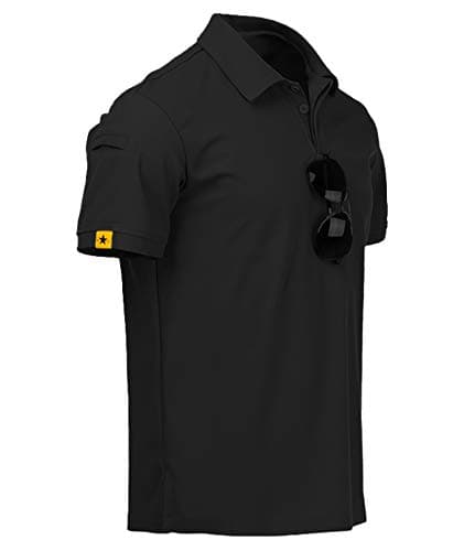 Image of JACKETOWN Men Polo Shirt Short Sleeve Breathable Tennis Shirt Summer Tshirts Men Button Front Polo Shirts for Men Adult Casual Sport Shirt Basic Regular-Fit Golf Shirt