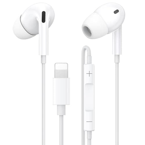 Image of iPhone Headphones Wired,[MFi Certified] Wired In-Ear Earphones Built-in Microphone and Volume Control, Lightning Headphones Compatible with iPhone 14/14 Pro/14 Plus/13/12/11/XR/XS/X/8/7/SE