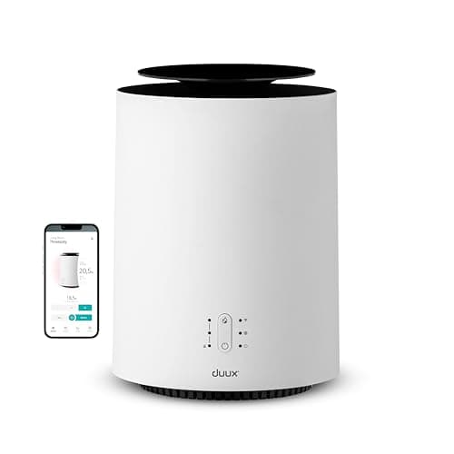 Image of DUUX Threesixty 2 Electric Heater, Smart, White, Multi-Direction Fan Ceramic Heater, 1800W Energy Efficient, Overheat & Tip Over Protection, 30m² Rooms, Alexa & Google Assistant