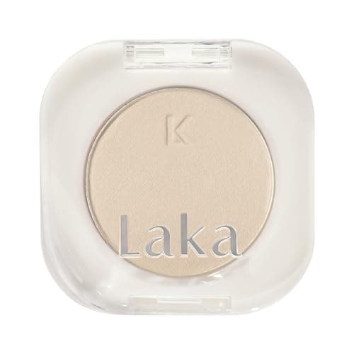 Image of Laka Mono Single Eyeshadow, 1.6g/0.05oz, High Pigment Eye Shadow, Easy Apply, Long Lasting Color, Smooth Blendable Formula, Vegan, K-Beauty (#908 Vanilla)