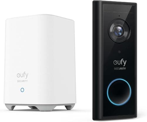 Image of eufy Security, Video Doorbell S220 2K (Battery-Powered) with HomeBase, 2K HD, No Monthly Fee, On-Device AI Detection,16GB Local Storage, Simple Self-Installation, Compatible Devices