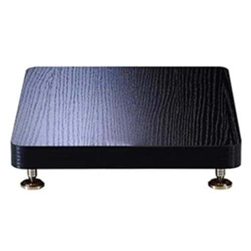 Image of HiFi AV Stand Shelf for Turntables, o Devices, Sky Box & Printer – Black, 19 x 25 cm, 1 Tier Sto Solut for Home Theater & Music Setup