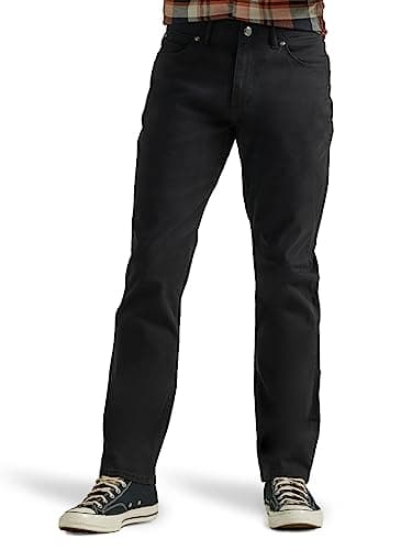 Image of Lee Men's Extreme Motion Athletic Taper Jean, Black, 36W x 32L