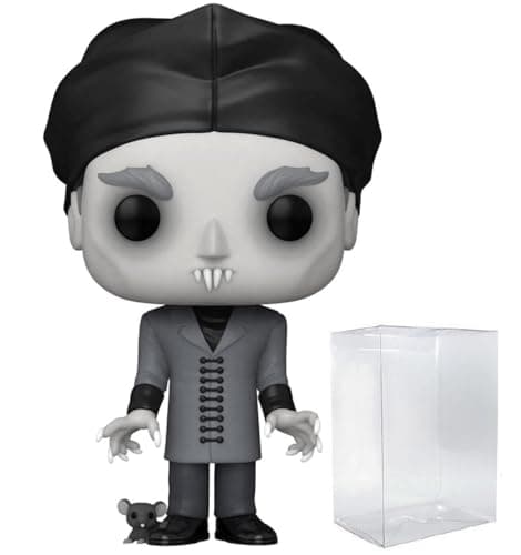 Image of POP Movies: Nosferatu 100th Anniversary - Count Orlok Black & White Limited Edition Chase Funko Vinyl Figure (Bundled with Compatible Box Protector Case), Multicolored, 3.75 inches